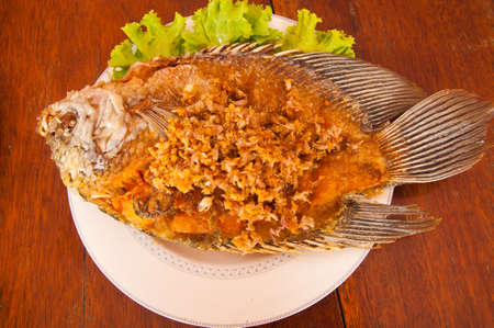 Thai-style fried fish.