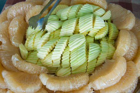 Grapefruit and mango at thai fruit