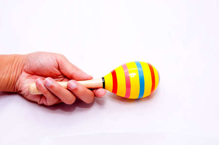 Mexican maracas isolated on  white background