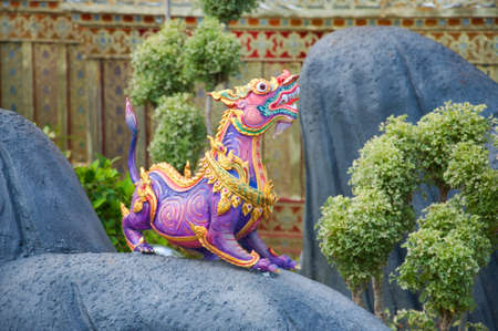 Himmapan animals statue, Sumeru Moutain  The religion in Brahma  Cremation of Her Royal Highness Princess Bejaratana at Sanam-Luang, Bangkok, Thailandの写真素材