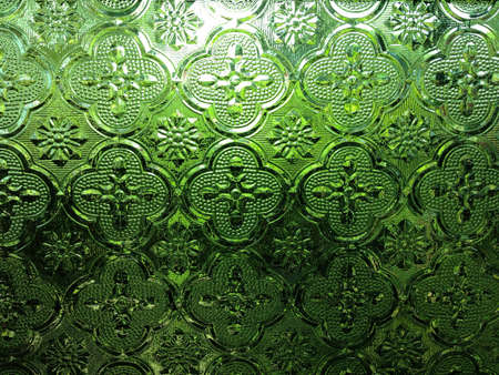Green stained glass for backgroundの素材
