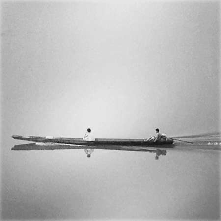 Boat at river in Thailandの素材