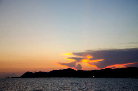 Sunset at Thailandの写真素材