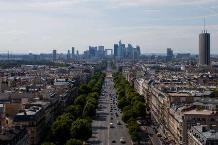 View of Paris from the Arc de Triompheの写真素材