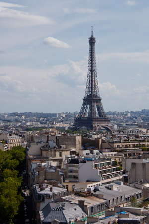 View of Paris from the Arc de Triompheの写真素材