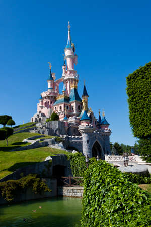 Paris, France, 1 June 2011 - Disneyland Paris Castleのeditorial素材