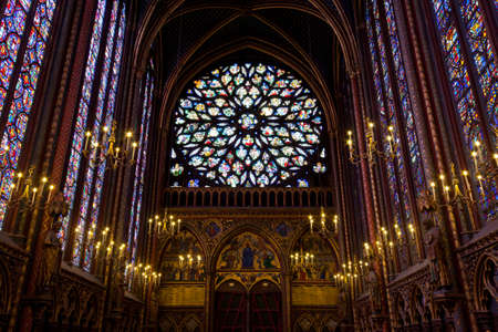 Paris, 13 June 2011 - Sainte Chapelle (Holy Chapel)のeditorial素材
