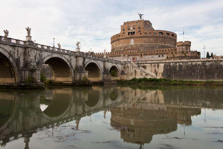 Mausoleum of Hadrian, usually known as the Castel Sant Angelo, in Rome