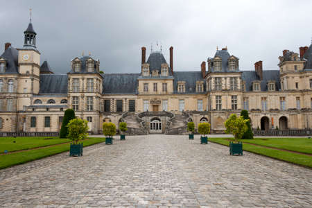 Chateau de Fontainebleau, residence of Napoleon I, Parisのeditorial素材