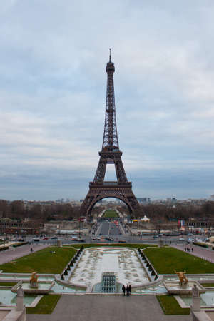 Eiffel Tower, Paris, Franceのeditorial素材
