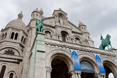 Basilica of the Sacred Heart, Parisの写真素材