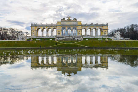 The Gloriette in the Schonbrunn Palace Garden, Vienna, Austriaのeditorial素材