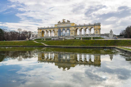 The Gloriette in the Schonbrunn Palace Garden, Vienna, Austriaのeditorial素材