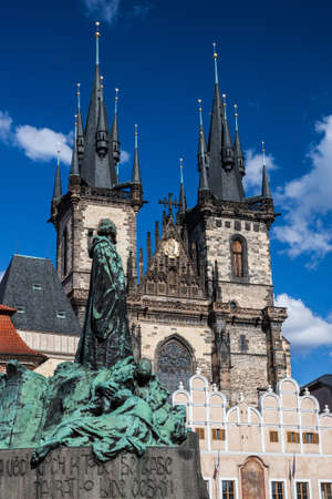 Church of Our Lady before Tyn in Prague, Czech Republicの写真素材