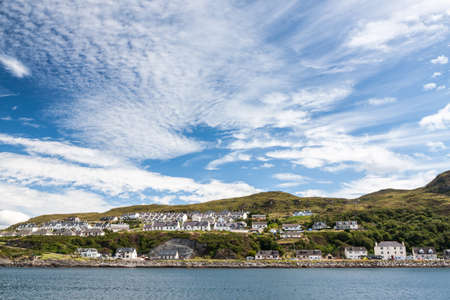 View of Mallaig, a little port in Lochaber, on the west coast of the Highlands of Scotland.