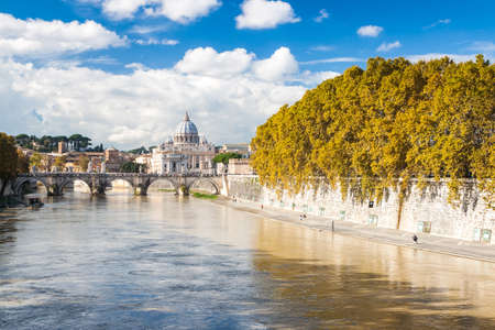 St. Peterâs Basilica in Rome, Italyの写真素材