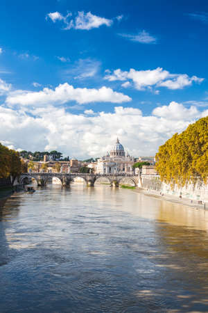 St. Peterâs Basilica in Rome, Italyの写真素材