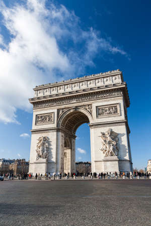Arc de Triomphe in Paris, Franceの写真素材