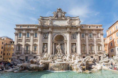 Trevi Fountain in Rome, Italyの写真素材