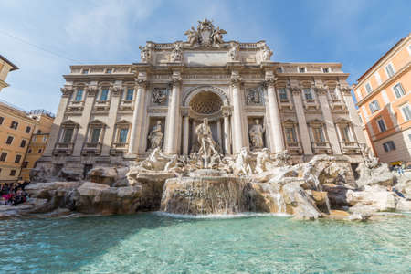 Trevi Fountain in Rome, Italyの写真素材