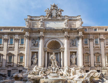 Trevi Fountain in Rome, Italyの写真素材
