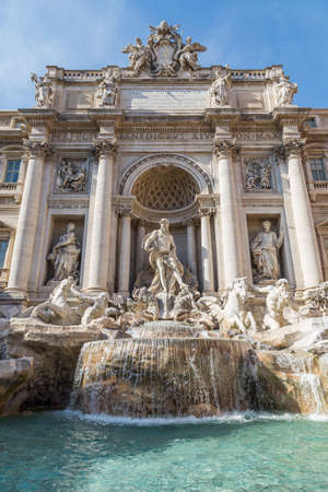 Trevi Fountain in Rome, Italyの写真素材
