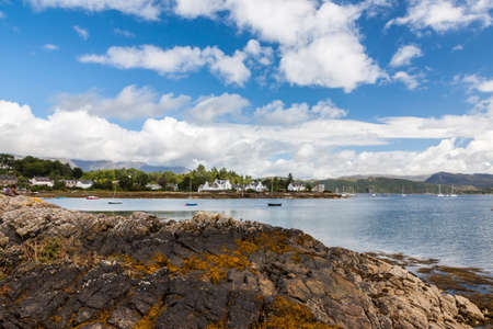 Plockton village in the Highlands, Scotlandの写真素材