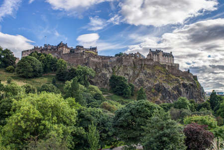 Edinburgh Castle, Scotland, UKのeditorial素材