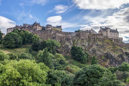 Edinburgh Castle, Scotland, UKのeditorial素材