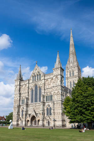 Salisbury Cathedral, Wiltshire, England, UKのeditorial素材