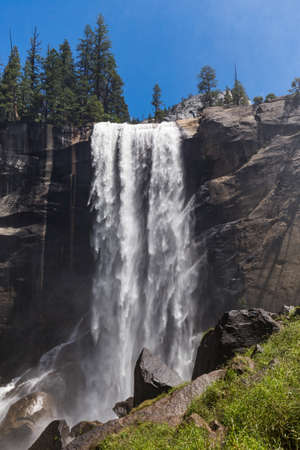 Vernal Fall in Yosemite National Park, California, USA.の写真素材