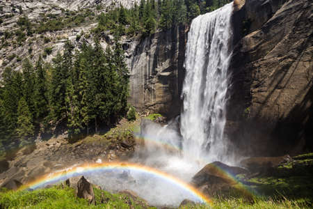 Vernal Fall in Yosemite National Park, California, USA.の写真素材