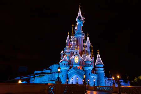 Disneyland Paris Castle during Christmas Celebrations