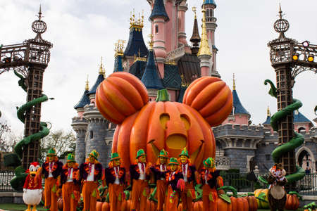 Disneyland Paris during Halloween Celebrationsのeditorial素材