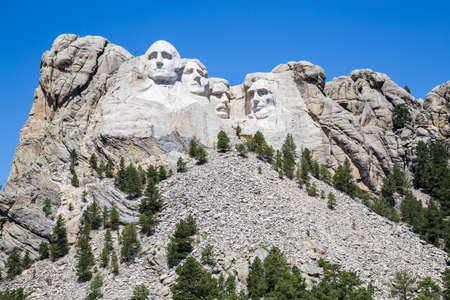 Mount Rushmore National Memorial, South Dakota, USA.のeditorial素材