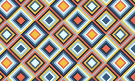 cute colorful geometric shape abstract pattern backgroundのイラスト素材