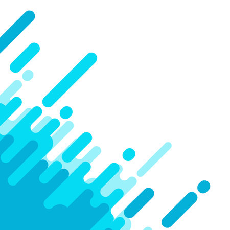 cute abstract blue liquid flat design backgroundのイラスト素材