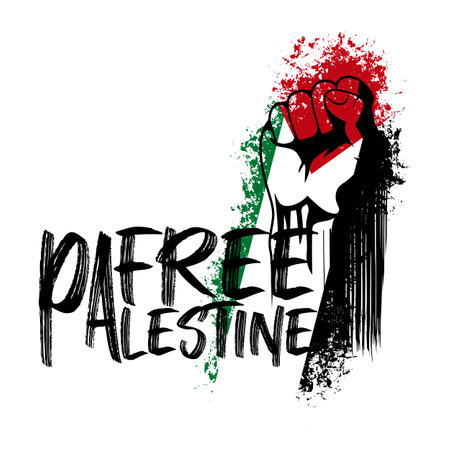 Free Palestine illustration vector design. Suitable for t-shirt designのイラスト素材