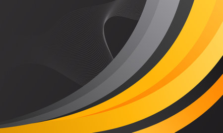 Modern abstract background wavy geometric shapesのイラスト素材