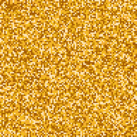 Pixel art gold background. Gold grid patternのイラスト素材