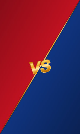Elegant two color versus vs blank template backgroundのイラスト素材