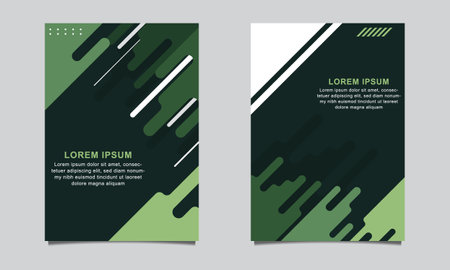 A4 cover design template is suitable for corporate business, brochures, flyers, books, papers, annual reports, etcのイラスト素材
