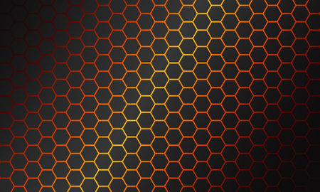 Modern gradient background hexagon patternのイラスト素材