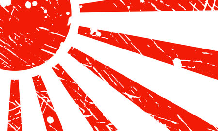 Japanese style sunshine background. Grunge scratched sunlightのイラスト素材