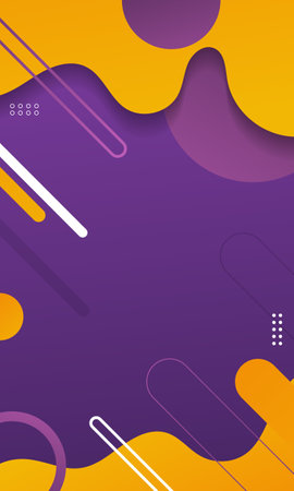 Modern gradient background abstract geometric shapesのイラスト素材
