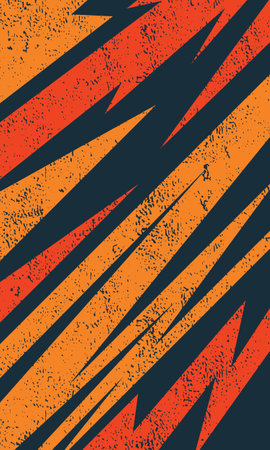 Grunge textured background racing style geometric shapesのイラスト素材