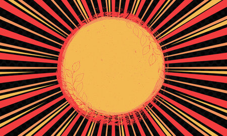 Retro radial stripes abstract backgroundのイラスト素材