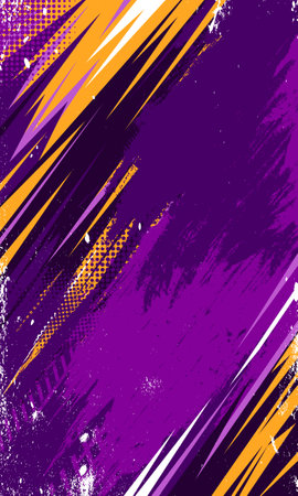 Abstract background grunge brush strokes racing car wrap template and sports jersey fabric designのイラスト素材