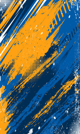 Abstract background grunge brush strokes racing car wrap template and sports jersey fabric designのイラスト素材
