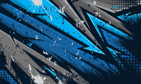 Racing sport geometric stripes textured backgroundのイラスト素材